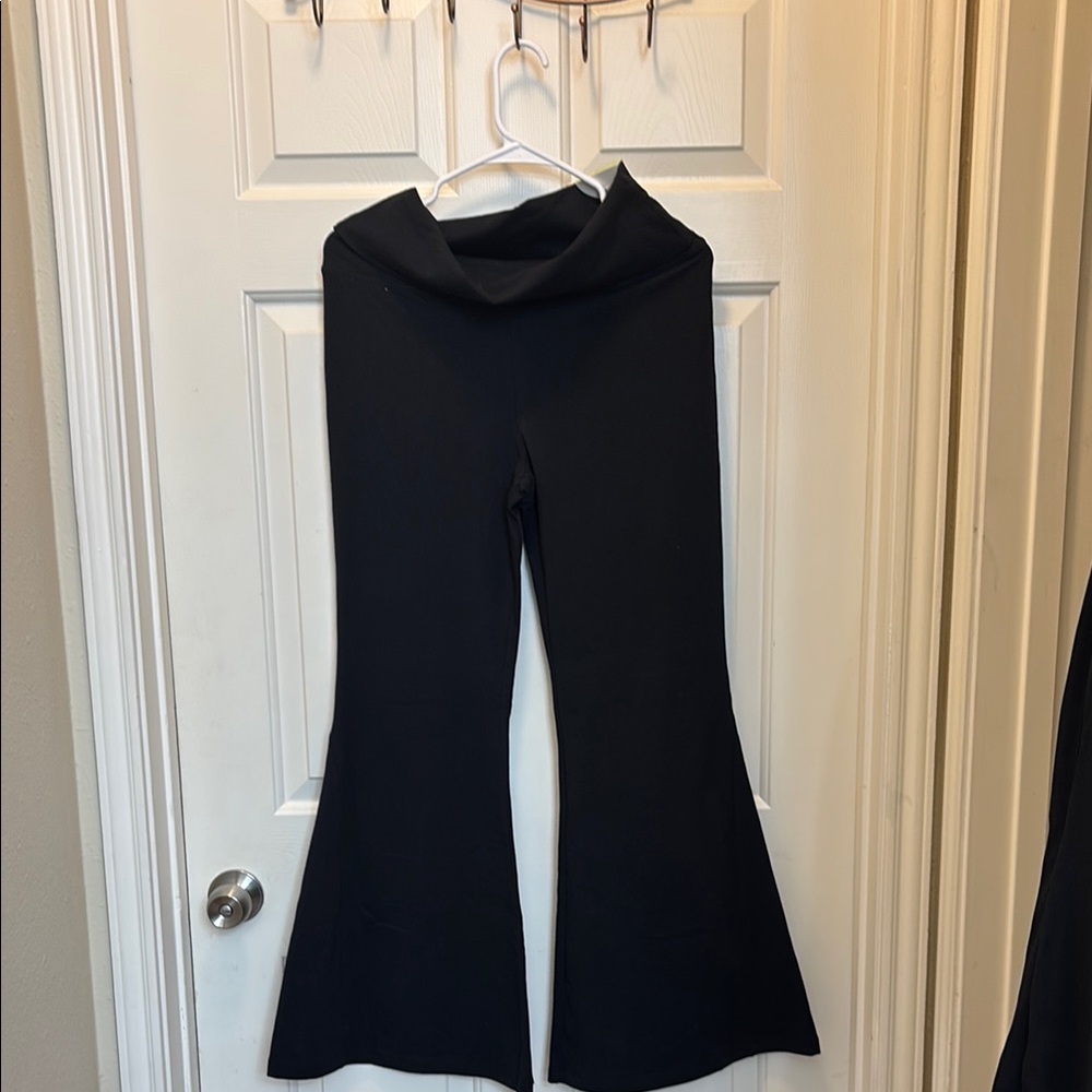 Aerie Black Boot Cut Flare Pants